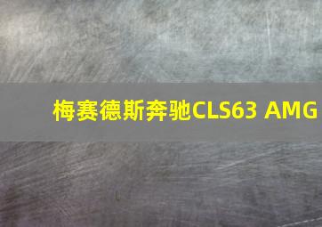 梅赛德斯奔驰CLS63 AMG